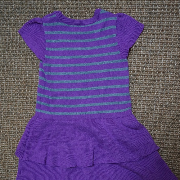 Girls Size 18mos Nevada Purple and Grey Knit Dress - Picture 3 of 4